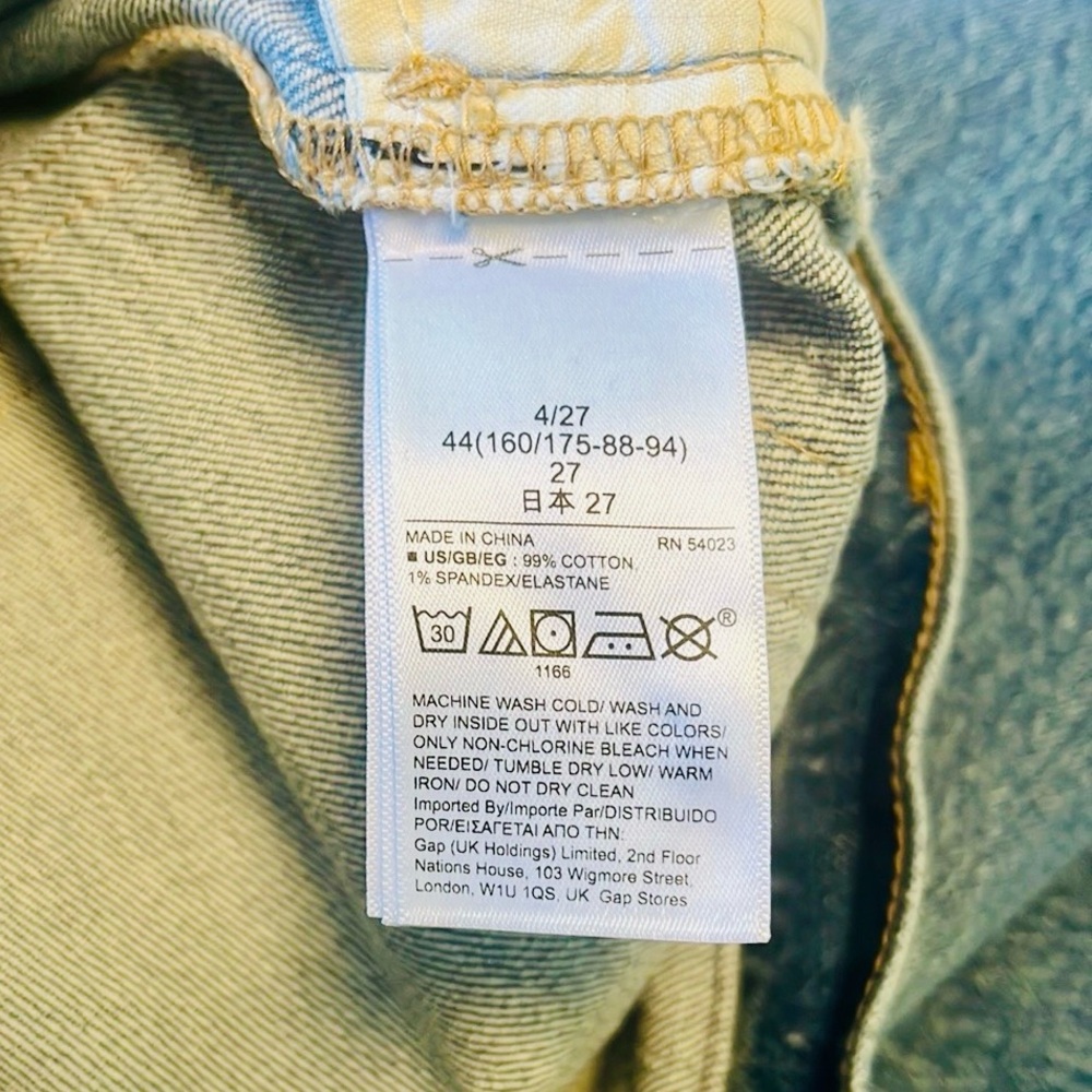 GAP Women's Straight Leg Jeans - Blue - Picture 10 of 16
